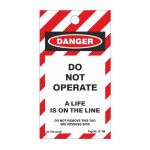 Danger Do Not Operate.. Lockout Tagout Tags